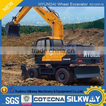 21ton Wheel Excavator R210WVS HYUNDAI Hydralic Excavator