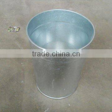 Galvanized Wastebasket/Waste Bin