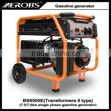 BS9500E 7.0 7.5KW Single Phase Electric Start Gasoline Generator