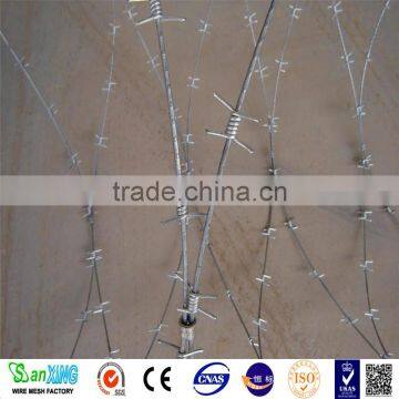 electro galvanized razor blade barbed wire