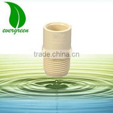 plastic cpvc pipe fittings male adaptor