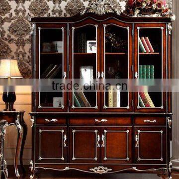 Luxury American Style Office Desk, Royal Palace Study Room Furniture, Wooden Hand Carved Writing Desk (BF01-ML016) photo-6