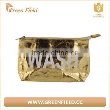 Waterproof Durable Dupont Brown Kraft Tyvek Paper Cosmetic Toilety Bag photo-5