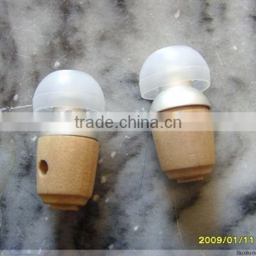 good quality decoration wooden earplug