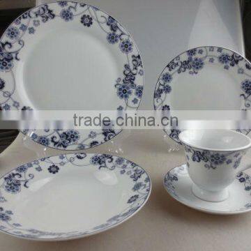 30 pcs porcelain decal dinner set