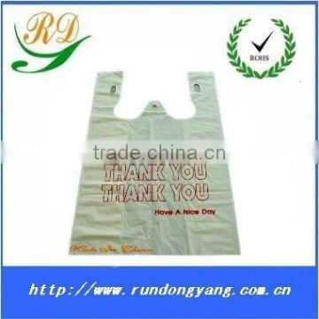 biodegradable t-shirt bag with 1%d2w plastic bags