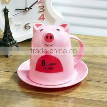 Pig Animal Cups&Saucer photo-3