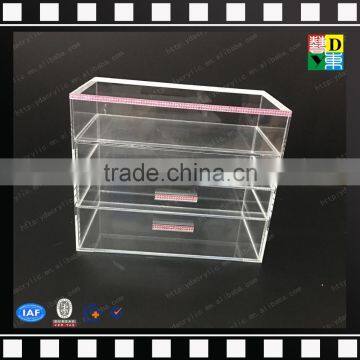 2016 Acrylic Cosmetic Box With Drawer,clear Acrylic Jewelry Cosmetic Storage Box photo-4