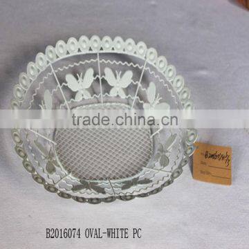 Metal Wire Fruit Plate With Butterfly Lines photo-2