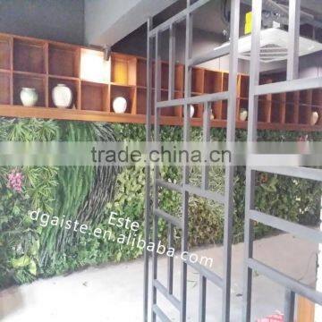 Artificial Green Wall Fake Grass for Indoor Decoration Plastic Plant Fire Residence photo-4