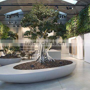 Home and outdoor decoration synthetic cheap artificial vertical green grass wall E08 0418