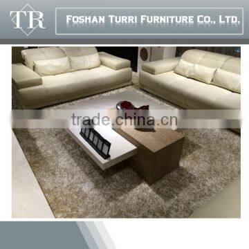 Luxury Furniture Modern Beige Travertine Living Room Center Table photo-3