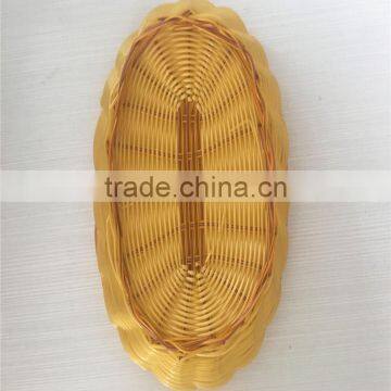 Beautiful Oval PP Plastic Rattan Basket for Fruit photo-2