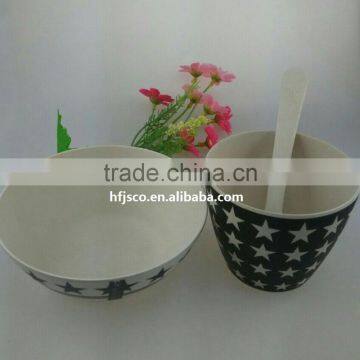 Serviceable Cheap Best design bamboo fiber bowls/dinnerware bowl set