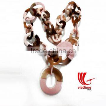 Eye-catching Horn Necklace, Natural and Lacquer Finish, Water Buffalo Horn photo-3