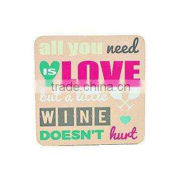Showy Lacquer Coaster With Decal photo-3