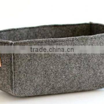 2017 New Model China Eco Friendly Handmade Wool Non Woven Felt Basket Storage photo-2