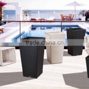 rattan flower pot