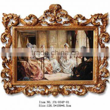 FA-034G-01 Ornate hand-painted oil paintings for decor