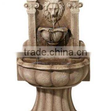 Customed Modern Garden Sculpture Bronze Outdoor Sex Girl and Lion Stone Water Fountain photo-2