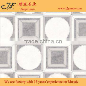 Wholesale High Quality Irregular Afyon Grey Marble Mosaic Design photo-4