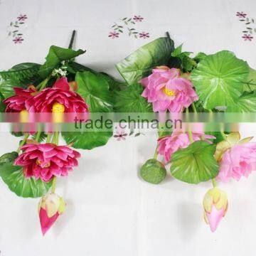 Fake Artificial Lotus Flower Decorative Landscaping Lotus Flower for Wholesale photo-2