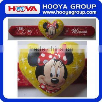 Plush Slap Bracelets Heart Shape Bangles photo-4