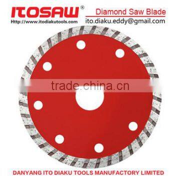 Turbo Diamond Disc for Stone, Granite Cutting Blade, Marble Cutting Blade