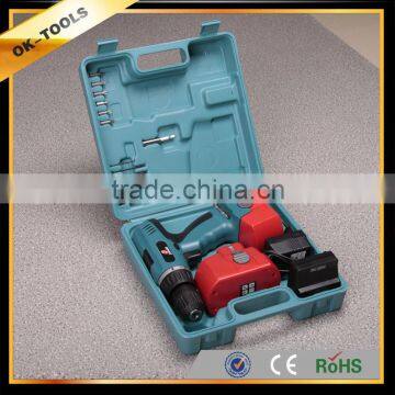 2014 new ok-tools variable speed cordless drill made in China 