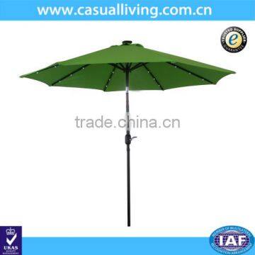 Outdoor Fashion Patio Market Straight Umbrella with LED Light