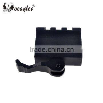 KC09 Tactical Gun Rail Adaptor 45 Degree Side 21mm Picatinny Rail Quick Detachable Weaver to Dovetail Rail photo-2