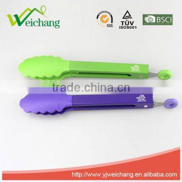 WCFTF01 Premium Comfort Stainless Steel Locking Food Tong With Silicone Heads photo-5