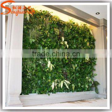 Guangzhou songtao supplier artificial green wall fake plastic green wall