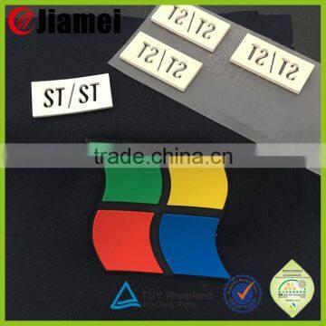 Factory custom silicone raise clothing heat transfer label