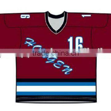 Northwestern Youth Hockey Jersey-100% nylon youth hockey jersey with printed lettering and logo