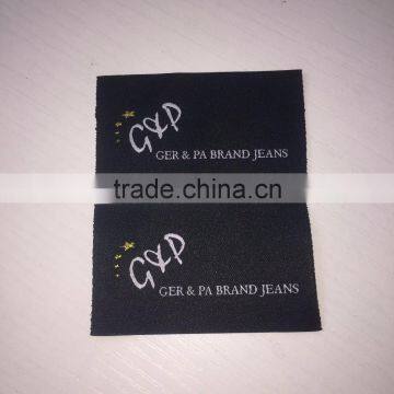 2017 Custom High Density Damask Woven Labels for Garments