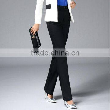 2017 Spring and Autumn New High Waisted Skinny Pants Occupation Suit Pants Middle-aged Straight Pants Custom photo-5