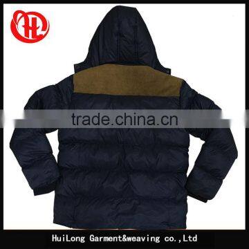 Botton Zipper up Winter Padded Jacket Men Coat With Hoody photo-2