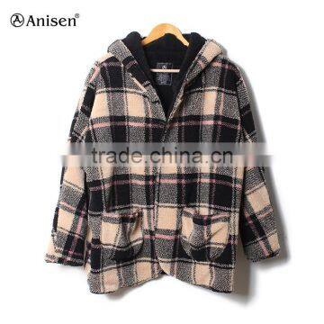 happy new year wholesale cheap fleece sports plaids man coat