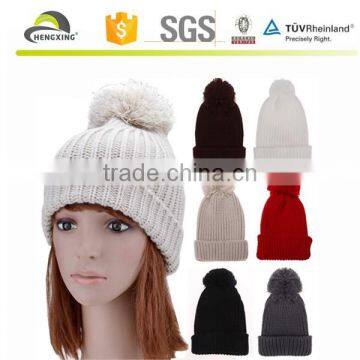 2015 new Fashion Lady Women Winter Warm Beanie Knit Wool Crochet Earmuff Cap Brim Hat