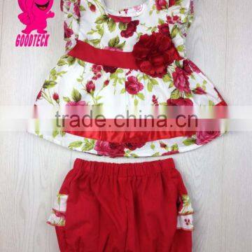 Hot Sale Summer Baby Girls Outfit 2 Pieces Boutique Clothing Set For Child Clothes Set Baby Shorts Set Girls Outfit photo-2