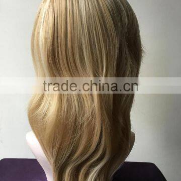 100% Japan's Hair Woman Wavy Blonde Synthetic Wig Long Big Wavy Hair Women Cosplay Party Costume Wig photo-2