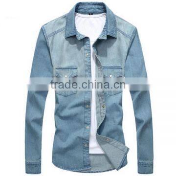 Custom Fashion Streetwear Adults Denim Shirts photo-3