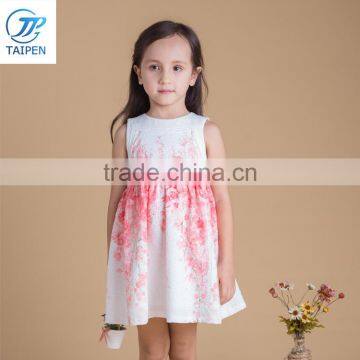 2017 Fashion Kids Dress Sleeveless Boutique Girls Casual Frock