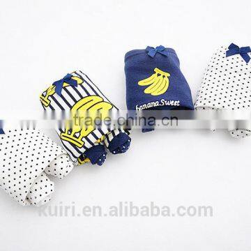 Seamless Pure Cotton Underwear Cute Bnana Large Size Girl Briefs Cartoon Panties photo-2