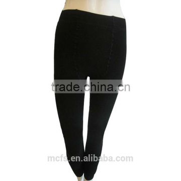 Black stretchy long johns women panties tight seamless underwear ladies sexy thermal underwear