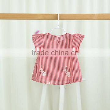 S17353A Baby Girls Blouse Children Ruffles Sleeve Tops photo-3