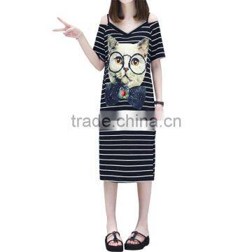 Z&M New Women Latest Fashion Dress Cartoon Dress Sheath Dress photo-6