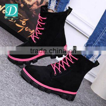 Ladies Boots Snow Warm Winter Boots Women Lace Up Ankle Boots photo-2