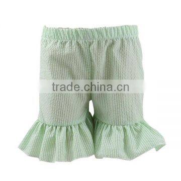 2017 Seersucker Ruffle Shorts Wholesale Baby Ruffle Shorts Girl Shorts photo-3